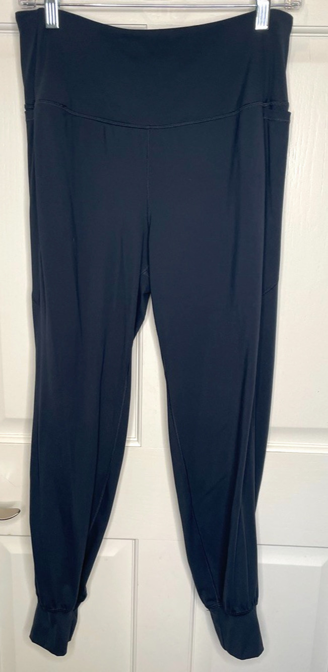 Calia Women's High Rise Athletic Jogger Pants Sz M Navy Stretch Athleisure Hike